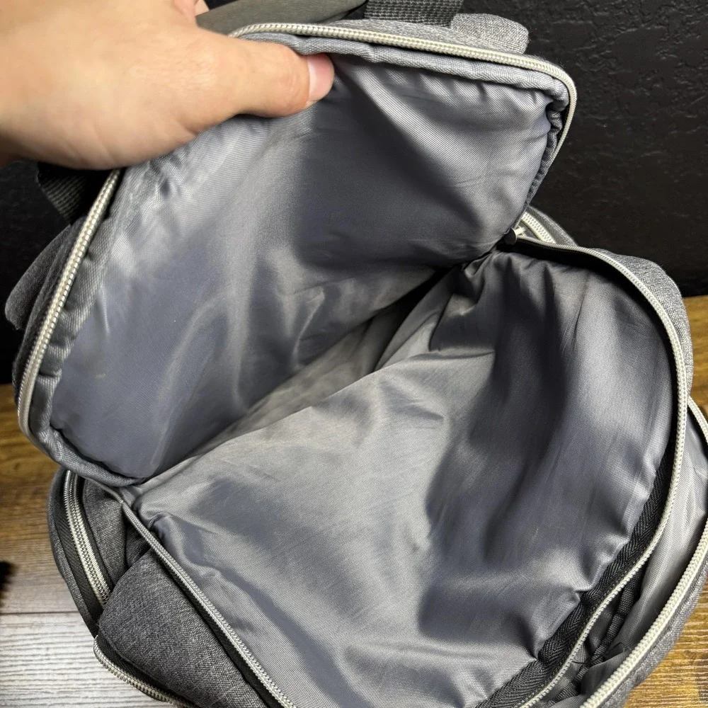 Ergobaby Anywhere I Go Grey Polyester Diaper‎ Bag Backpack Unisex Large
